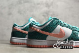 NIKE SB DUNK LOW SNAKESKIN WHITE/WASHED TEAL-BLEACHED CORAL-BLACK DR8577-300