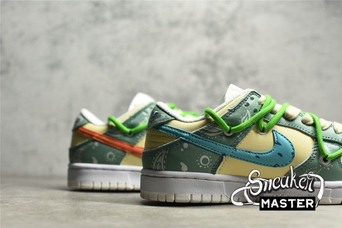 NIKE SB DUNK LOW WHITE/GREEN/LIGHT YELLOW DH9765-100