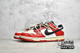 NIKE SB DUNK LOW EMB CHICAGO WHITE/BLACK/CHILE RED DD3363-100