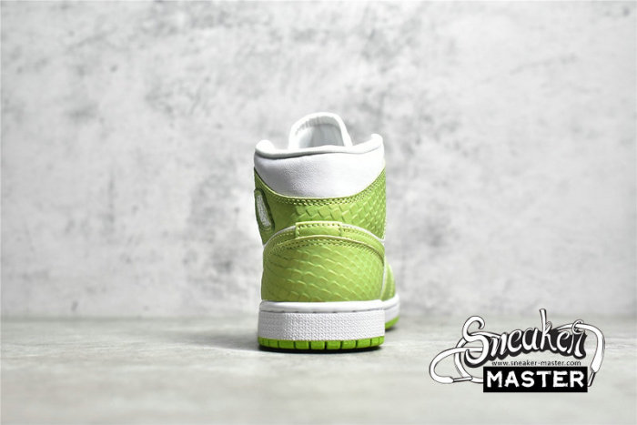 NIKE AIR JORDAN 1 MID SE GREEN PYTHON WHITE/WHITE/VIVID GREEN DV2959-113