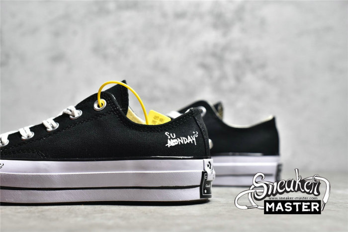 CONVERSE CHUCK TAYLOR ALL-STAR 70S LOW BLACK/BLACK/EGRET A03752C