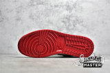 NIKE AIR JORDAN 1 LOW REVERSE BLACK TOE WHITE/BLACK/GYM RED 553558-163
