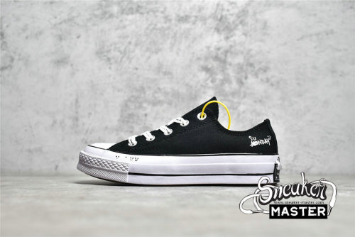 CONVERSE CHUCK TAYLOR ALL-STAR 70S LOW BLACK/BLACK/EGRET A03752C