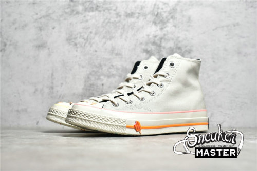 CONVERSE CHUCK TAYLOR ALL-STAR 70S HIGH ICE CREAM GREY/NUDE PINK/EGRET A03749C