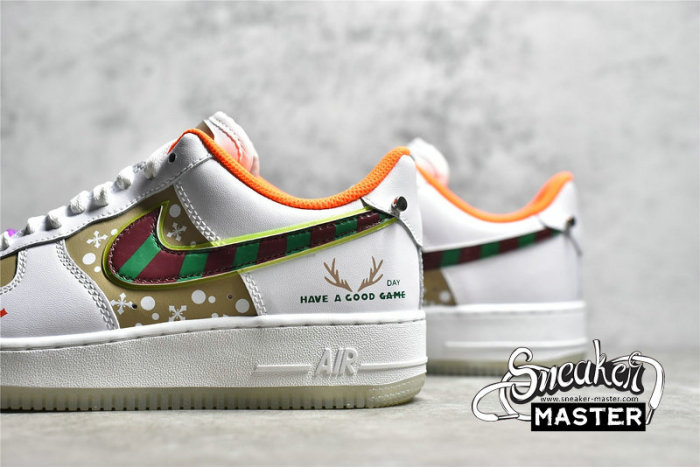 NIKE AIR FORCE 1 LOW 07 WHITE/ORANGE/KHAKI DO2333-101