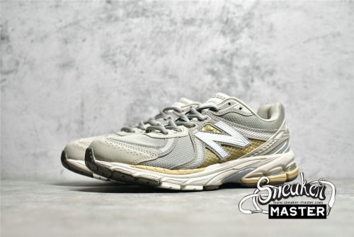 NEW BALANCE 860V2 MARS RUNNING SHOES LIGHT GREY/BEIGE/GOLD ML860KS2