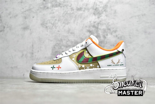 NIKE AIR FORCE 1 LOW 07 WHITE/ORANGE/KHAKI DO2333-101