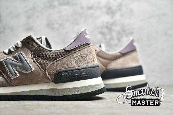 NEW BALANCE 990V1 MADE IN USA X KITH DUSTY ROSE/MAUVE/BLACK M990KT1