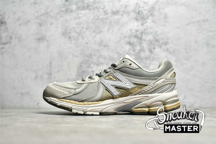 NEW BALANCE 860V2 MARS RUNNING SHOES LIGHT GREY/BEIGE/GOLD ML860KS2