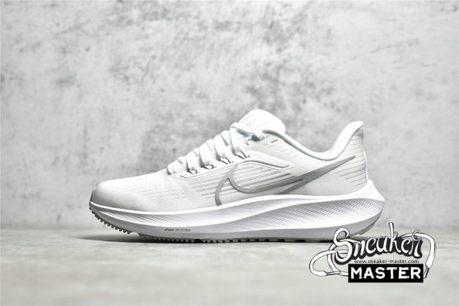 NIKE AIR ZOOM PEGASUS 39 WHITE/PURE PLATINUM/GREY FOG/METALLIC SILVER DH4072-100