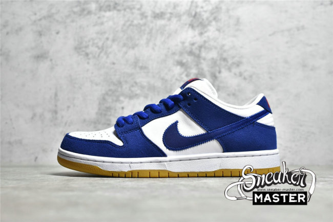 NIKE DUNK LOW SB LOS ANGELES DODGERS DEEP ROYAL BLUE/WHITE/SPORT RED/GUM LIGHT BROWN DO9395-400