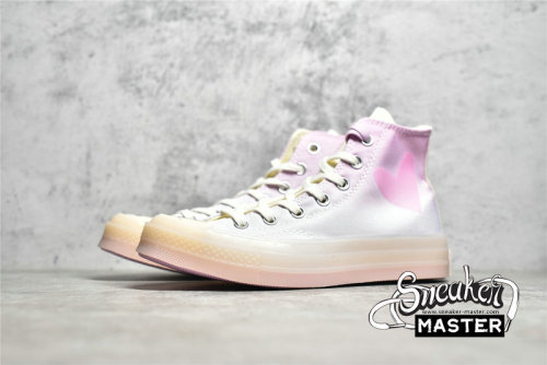 CONVERSE CHUCK TAYLOR ALL-STAR 70S HIGH X YOU ARE THE ONE LIGHT PINK/BEIGE/WHITE A03748C