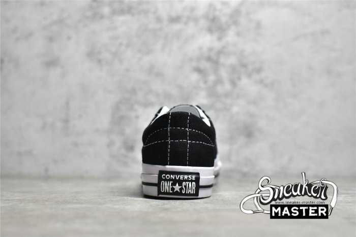 CONVERSE ONE STAR LOW X STUSSY BLACK/BLACK/WHITE 173120C
