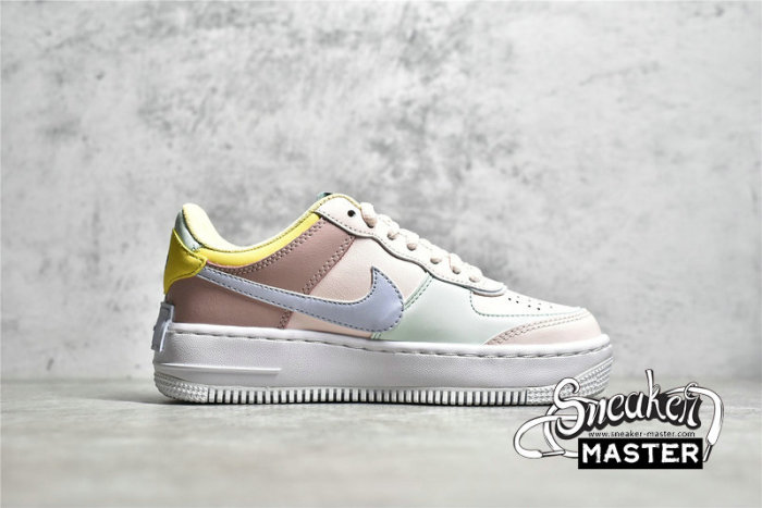 NIKE AIR FORCE 1 SHADOW LIGHT SOFT PINK/PINK OXFORD/LEMON WASH/LIGHT THISTLE CI0919-600
