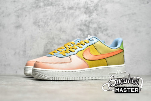 NIKE AIR FORCE 1 07 LOW SUN CLUB PINK/OLIVE/BLUE DQ4531-700