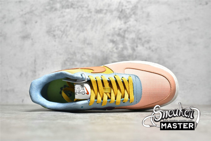 NIKE AIR FORCE 1 07 LOW SUN CLUB PINK/OLIVE/BLUE DQ4531-700