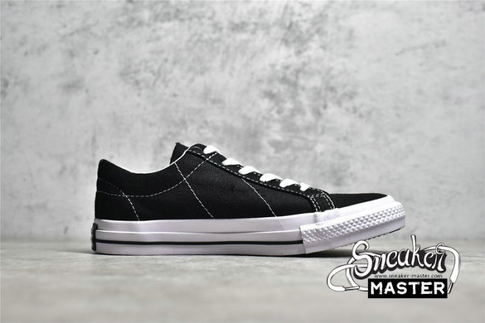 CONVERSE ONE STAR LOW X STUSSY BLACK/BLACK/WHITE 173120C