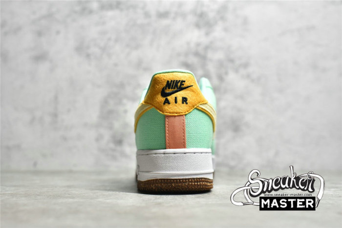 NIKE AIR FORCE 1 LOW 07 LX HAPPY PINEAPPLE GREEN GLOW/COCONUT MILK/METALLIC GOLD CZ0268-300