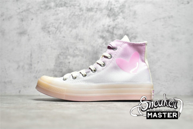 CONVERSE CHUCK TAYLOR ALL-STAR 70S HIGH X YOU ARE THE ONE LIGHT PINK/BEIGE/WHITE A03748C