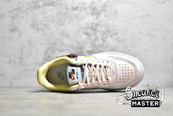 NIKE AIR FORCE 1 SHADOW LIGHT SOFT PINK/PINK OXFORD/LEMON WASH/LIGHT THISTLE CI0919-600