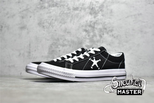 CONVERSE ONE STAR LOW X STUSSY BLACK/BLACK/WHITE 173120C