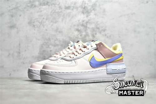 NIKE AIR FORCE 1 SHADOW LIGHT SOFT PINK/PINK OXFORD/LEMON WASH/LIGHT THISTLE CI0919-600