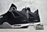 NIKE AIR JORDAN 4 RETRO BLACK CANVAS BLACK/LIGHT STEEL GREY-WHITE-FIRE RED DH7138-006
