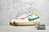 NIKE AIR FORCE 1 SHADOW SUMMIT WHITE/NEPTUNE GREEN CI0919-118