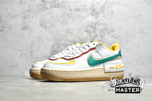 NIKE AIR FORCE 1 SHADOW SUMMIT WHITE/NEPTUNE GREEN CI0919-118