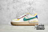 NIKE AIR FORCE 1 SHADOW SUMMIT WHITE/NEPTUNE GREEN CI0919-118