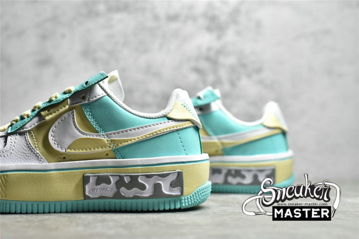 NIKE AIR FORCE 1 FONTANKA OFF-WHITE/YELLOW/SKY BLUE CW6688-610
