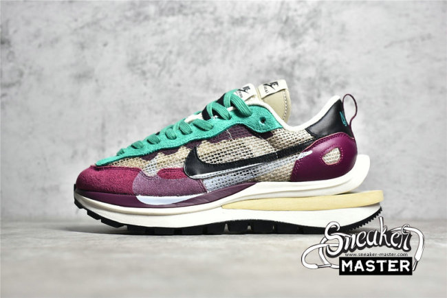 NIKE SACAI X VAPORWAFFLE SP STRING/BLACK/VILLAIN RED/NEPTUNE GREEN DD3035-200