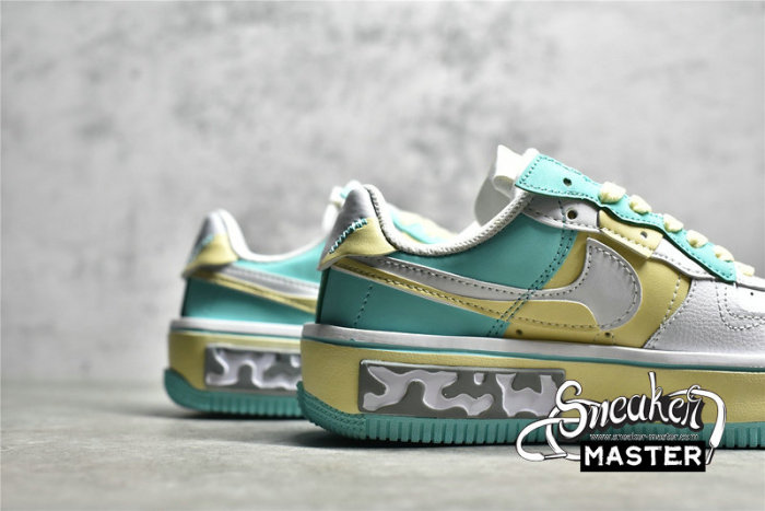 NIKE AIR FORCE 1 FONTANKA OFF-WHITE/YELLOW/SKY BLUE CW6688-610