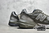 NEW BALANCE 990 RUNNING SHOES GREY/NAVY BLUE/WHITE M990MC3