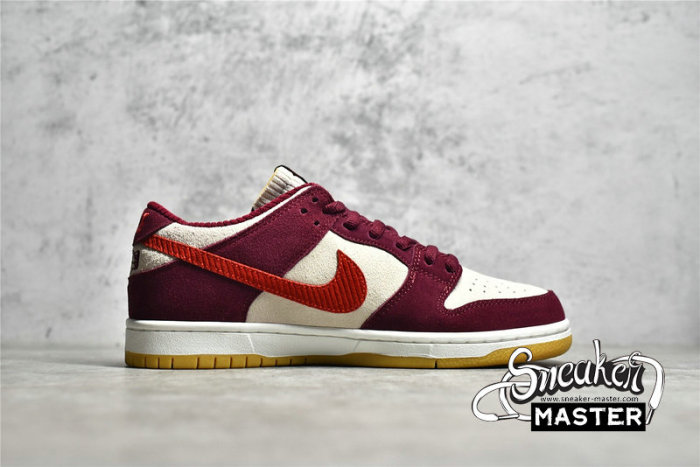 NIKE DUNK LOW SB X SKATE LIKE A GIRL SUMMIT WHITE/BARELY ROSE/UNIVERSITY RED/COCONUT MILK DX4589-600