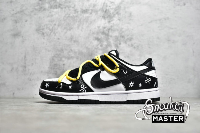 NIKE DUNK LOW SB WHITE/BLACK/YELLOW