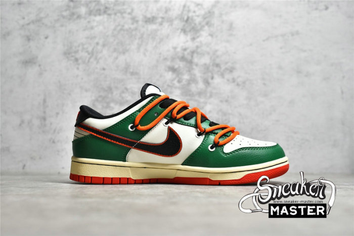 NIKE DUNK LOW SB GREEN/WHITE/ORANGE-BLACK