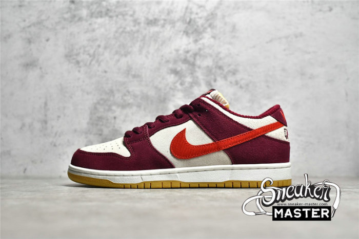NIKE DUNK LOW SB X SKATE LIKE A GIRL SUMMIT WHITE/BARELY ROSE/UNIVERSITY RED/COCONUT MILK DX4589-600