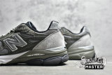 NEW BALANCE 990 RUNNING SHOES GREY/NAVY BLUE/WHITE M990MC3