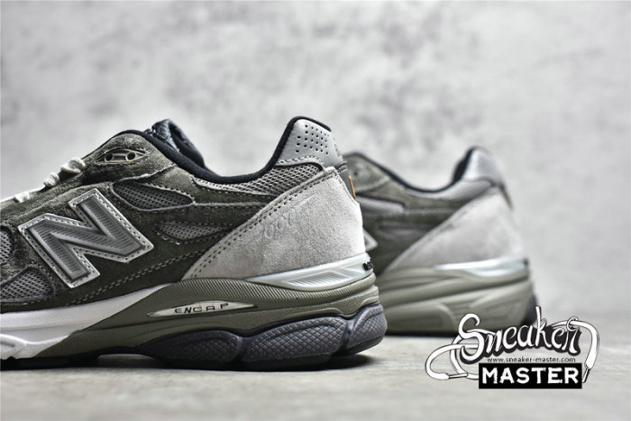 NEW BALANCE 990 RUNNING SHOES GREY/NAVY BLUE/WHITE M990MC3