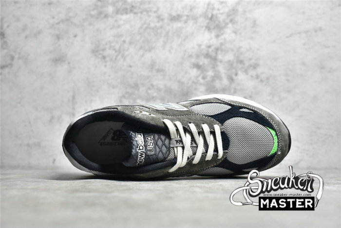 NEW BALANCE 990 RUNNING SHOES GREY/NAVY BLUE/WHITE M990MC3