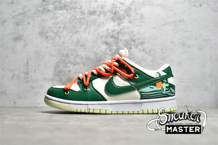 NIKE DUNK LOW SB GREEN/WHITE/ORANGE
