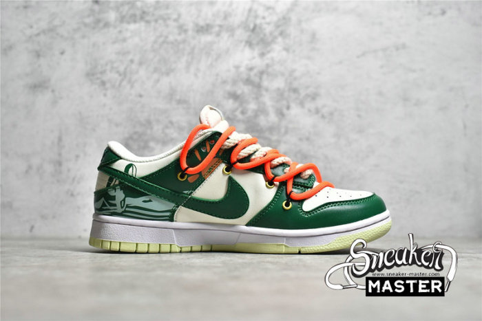 NIKE DUNK LOW SB GREEN/WHITE/ORANGE