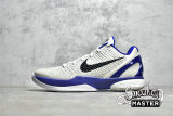 NIKE KOBE 6 VI PROTRO WHITE/SILVER-ROYAL BLUE 436311-100