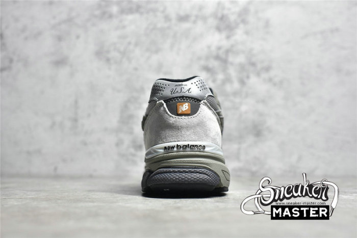 NEW BALANCE 990 RUNNING SHOES GREY/NAVY BLUE/WHITE M990MC3