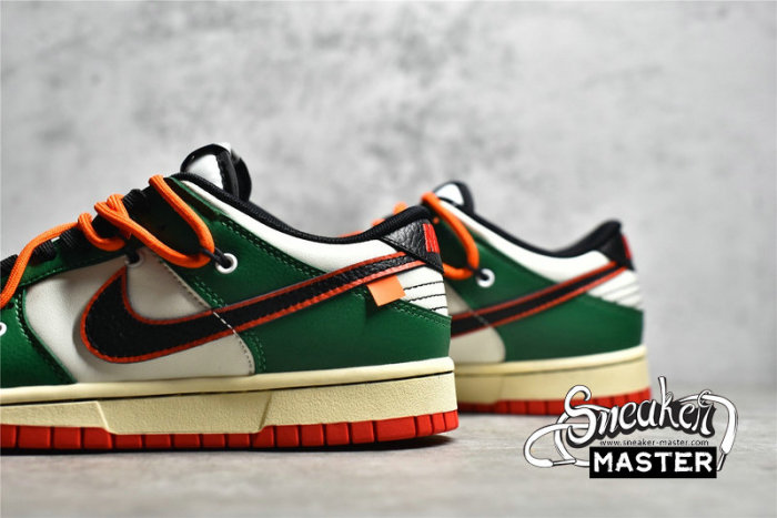NIKE DUNK LOW SB GREEN/WHITE/ORANGE-BLACK