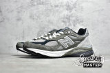 NEW BALANCE 990 RUNNING SHOES GREY/NAVY BLUE/WHITE M990MC3