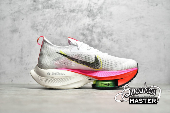 NIKE AIR ZOOM TEMPO NEXT% FLYKNIT RAWDACIOUS WHITE/WASHED CORAL/PINK BLAST/BLACK DJ5431-100