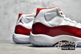 NIKE AIR JORDAN 11 RETRO CHERRY WHITE/VARSITY RED/BLACK CT8012-116
