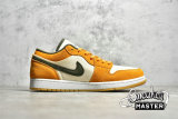 NIKE AIR JORDAN 1 LOW SE CERAMIC WHITE/MEDIUM OLIVE/LIGHT CURRY DH6931-102